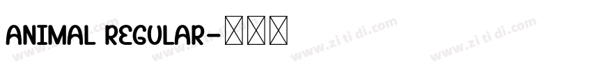 Animal Regular字体转换